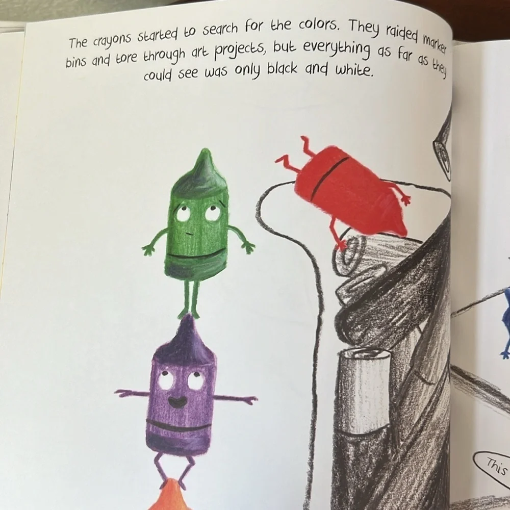 How The Crayons Saved The Rainbow Hardcover Kids Book